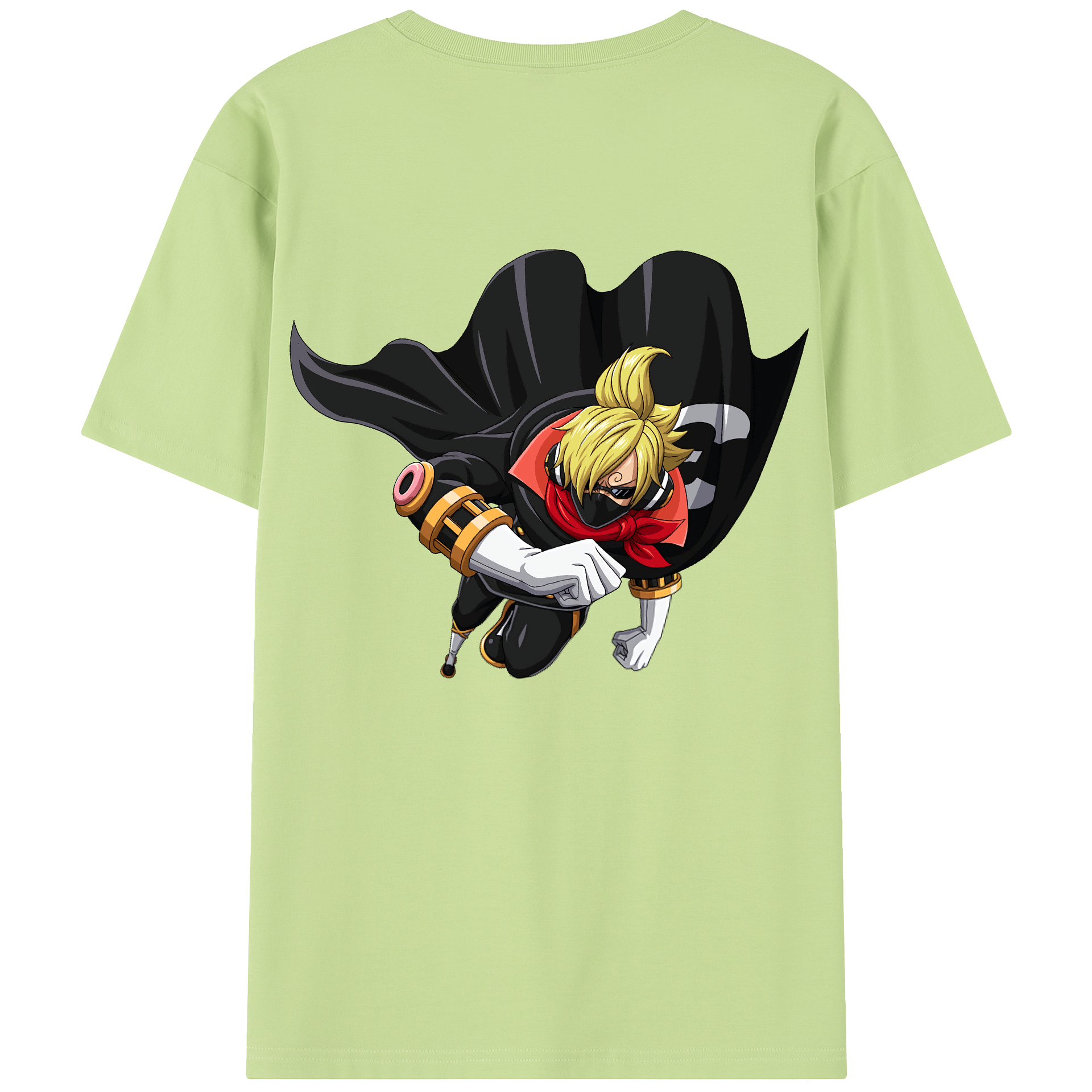 ワンピース サンジ ONE PIECE Sanji 綿100％半袖Tシャツ（背面プリント）